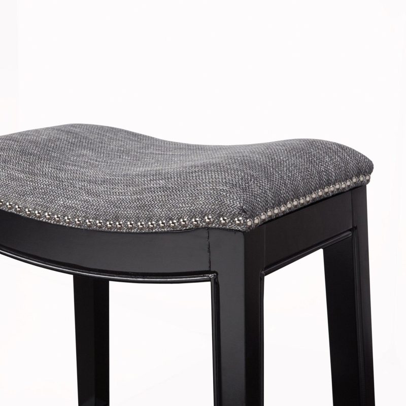 Home Décor | Westly Saddle Counter Grey Stool Home Décor GREY