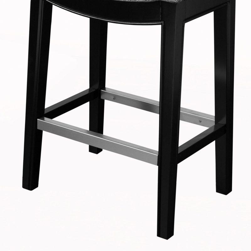 Home Décor | Westly Saddle Counter Grey Stool Home Décor GREY