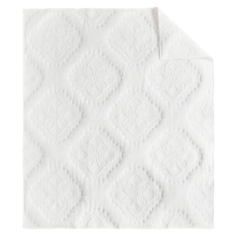 Home Décor | White Muslin Throw Bedding Bedding