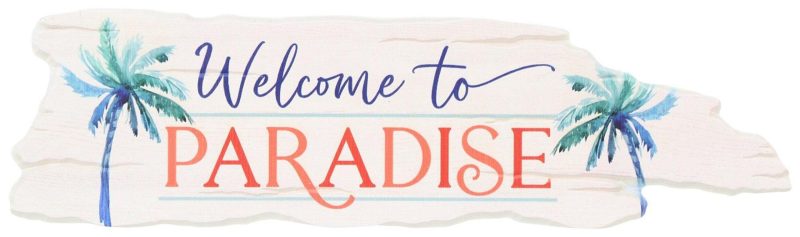 Home Décor | Wooden Paradise Decorative Sign Home Décor Home Décor