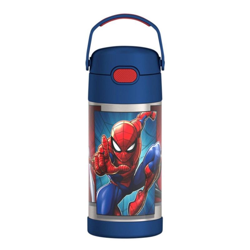 Kitchen & Dining | 12Oz Stainless Steel Spiderman Bottle For Kids Kitchen & Dining Kitchen & Dining