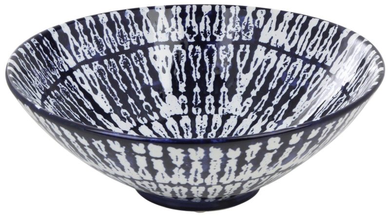 Kitchen & Dining | 14.5In Tiedye Decorative Bowl Kitchen & Dining BLUE MULTI