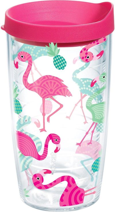 Kitchen & Dining | 16 Oz. Flamingo Tumbler With Lid Featured Brands Featured Brands