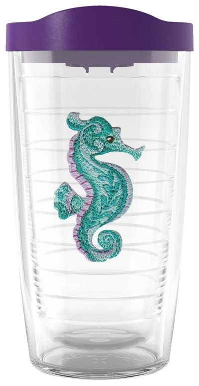 Kitchen & Dining | 16 Oz. Seahorse Tumbler With Lid Featured Brands Featured Brands