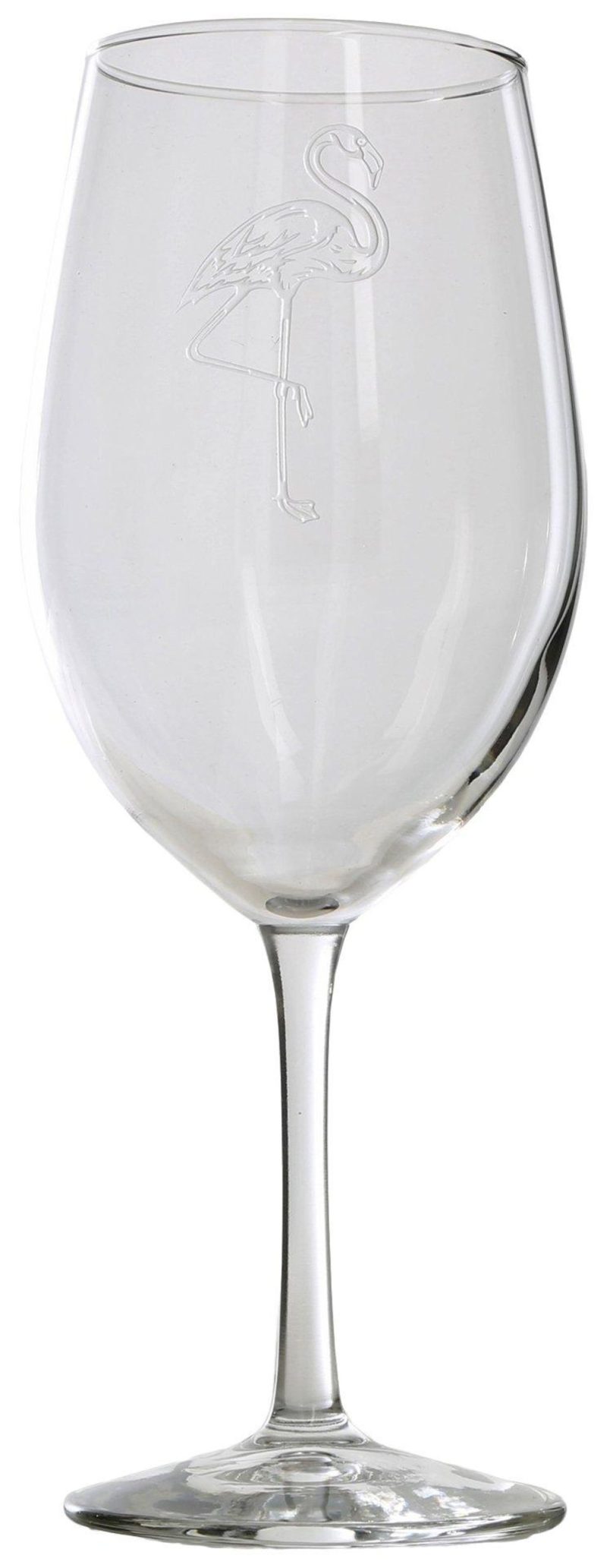 Kitchen & Dining | 18 Oz Flamingo Wine Glass Kitchen & Dining CLEAR