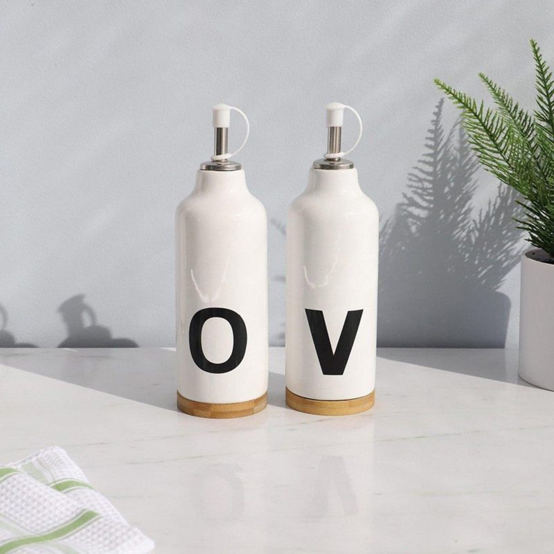 Kitchen & Dining | 2 Pc Oil & Vinager Bottles Kitchen & Dining Kitchen & Dining