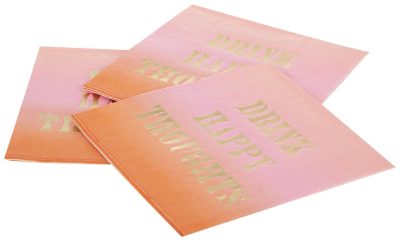 Kitchen & Dining | 20-Pk Drink Happy Thoughts Cocktail Napkins Kitchen & Dining Kitchen & Dining