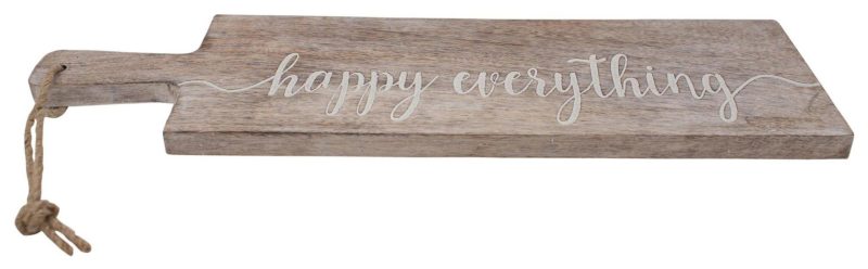 Kitchen & Dining | 20In Happy Everything Wood Serving Board Kitchen & Dining BROWN