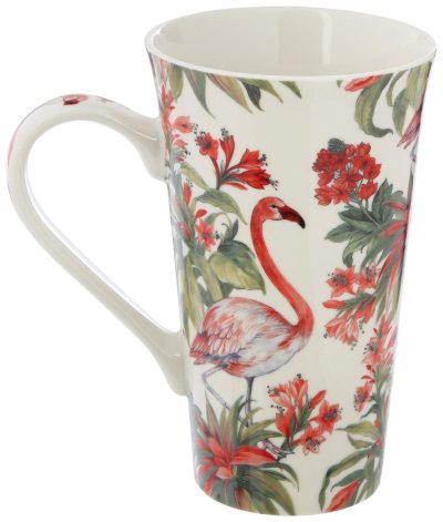 Kitchen & Dining | 21Oz Floral Flamingo Latte Mug Kitchen & Dining Kitchen & Dining