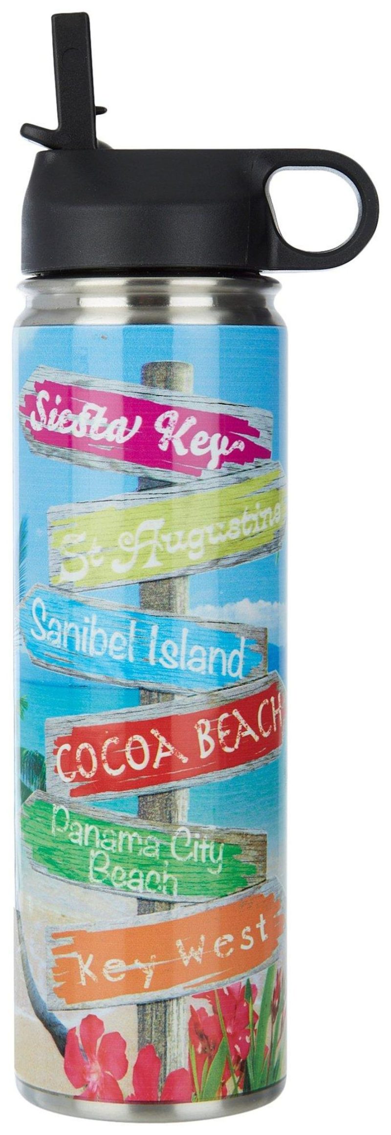 Kitchen & Dining | 22 Oz. Island Signs Water Bottle Featured Brands Featured Brands