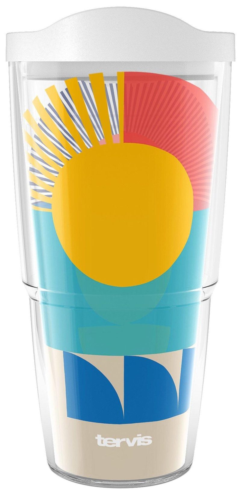 Kitchen & Dining | 24 Oz. Abstract Sunrise Tumbler With Lid Kitchen & Dining Kitchen & Dining