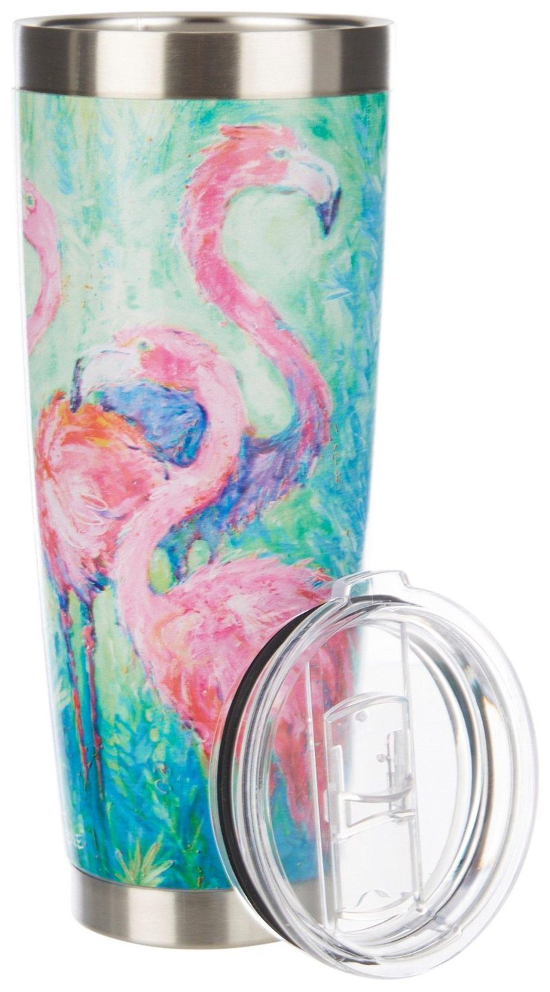 Kitchen & Dining | 30 Oz Stainless Steel Flamingo Soiree Tumbler Kitchen & Dining Kitchen & Dining