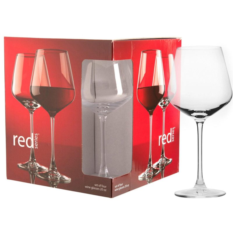 Kitchen & Dining | 4Pc Wine Glass Set Kitchen & Dining CLEAR