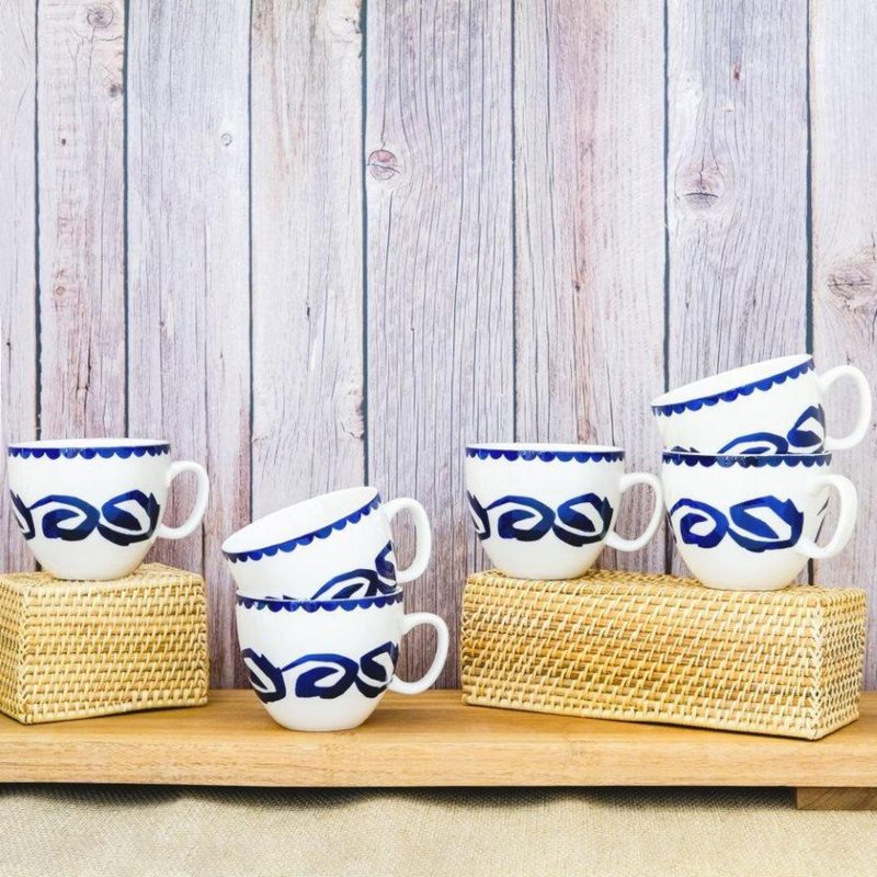 Kitchen & Dining | Fides Set Of 6 Mugs Kitchen & Dining BLUE