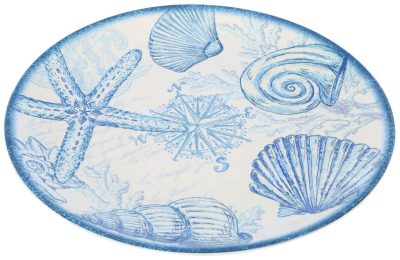 Kitchen & Dining | Seashell Serving Plate Kitchen & Dining BLUE