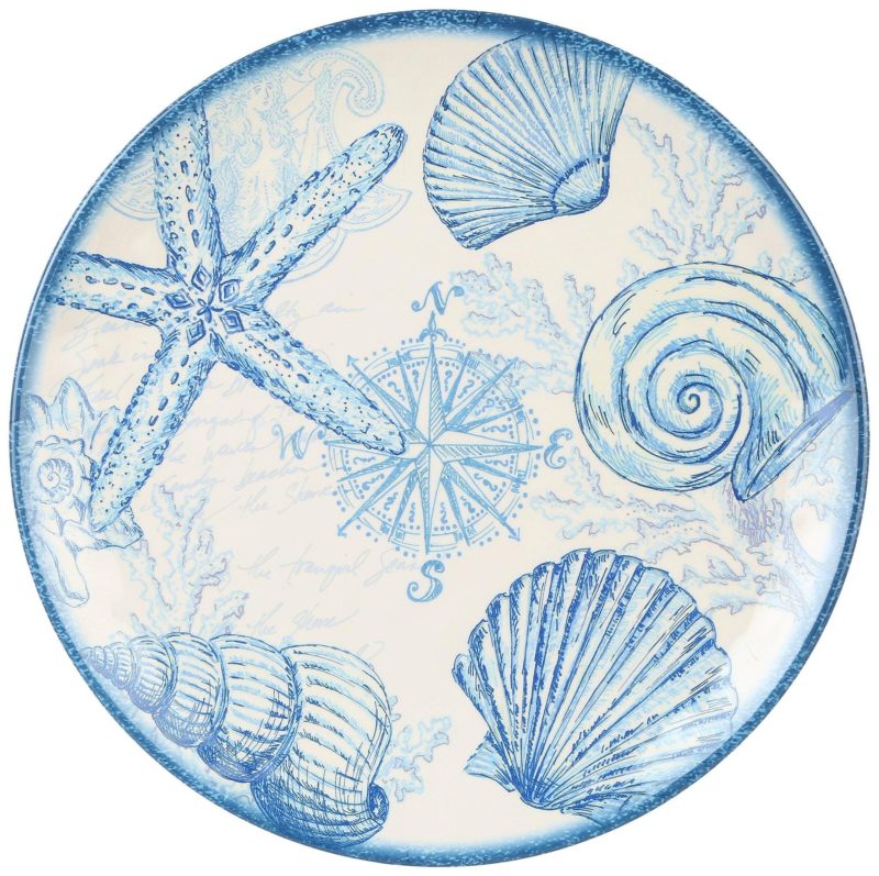 Kitchen & Dining | Seashell Serving Plate Kitchen & Dining BLUE