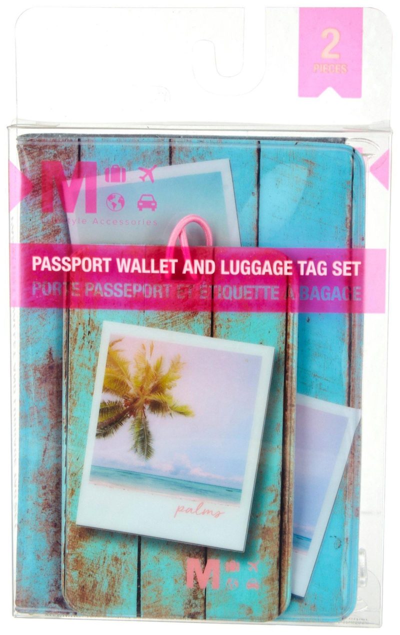 Luggage | 2 Pc Passport Wallet And Luggage Tag Set Luggage Luggage