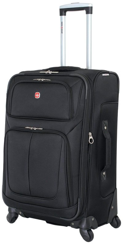 Luggage | 25" Sion Solid Expandable Spinner Luggage Luggage BLACK