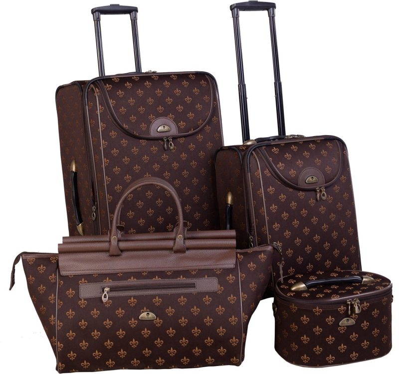 Luggage | 4-Pc. Fleur De Lis Luggage Set Luggage Luggage