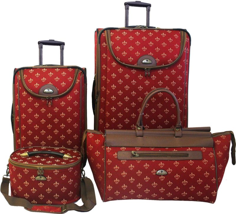 Luggage | 4-Pc. Fleur De Lis Luggage Set Luggage Luggage