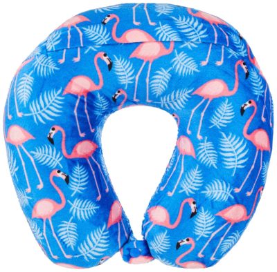 Luggage | Flamingo Print Travel Pillow Luggage BLUE MULTI