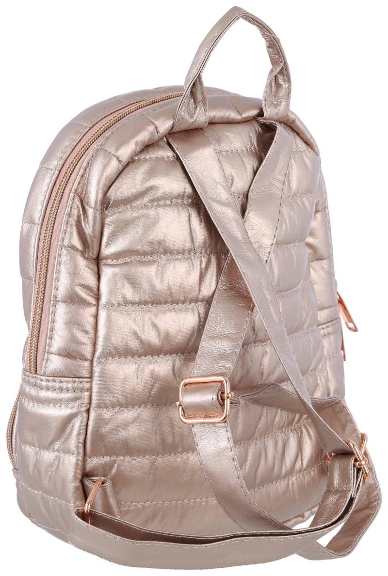 Luggage | Girls Metallic Quilted Backpack Luggage Luggage