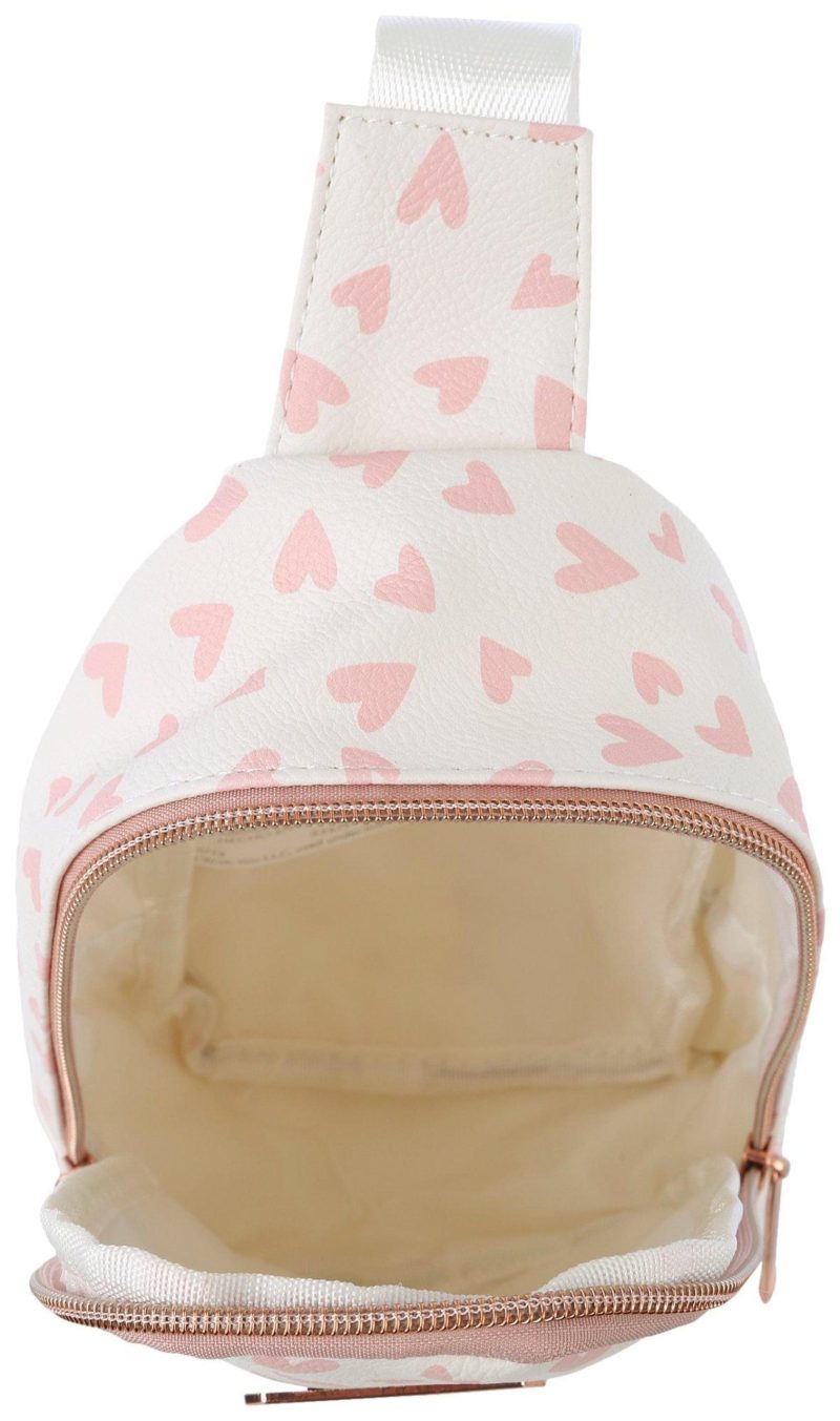 Luggage | Heart Print Sling Bag Luggage Luggage