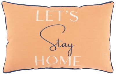 Outdoor Living | 13X20 Let’s Stay Home Outdoor Pillow Outdoor Living CORAL