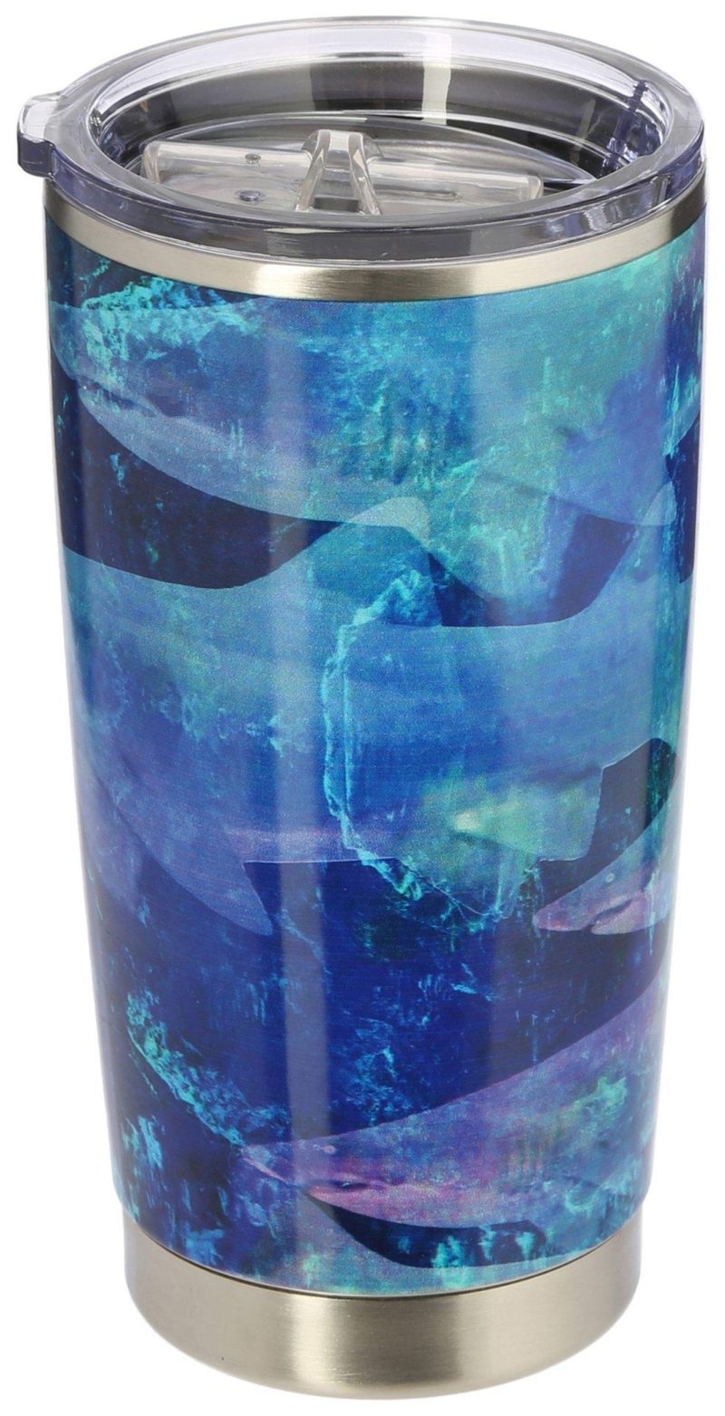 Outdoor Living | 20 Oz. Stainless Steel Sharks Tumbler Featured Brands Featured Brands