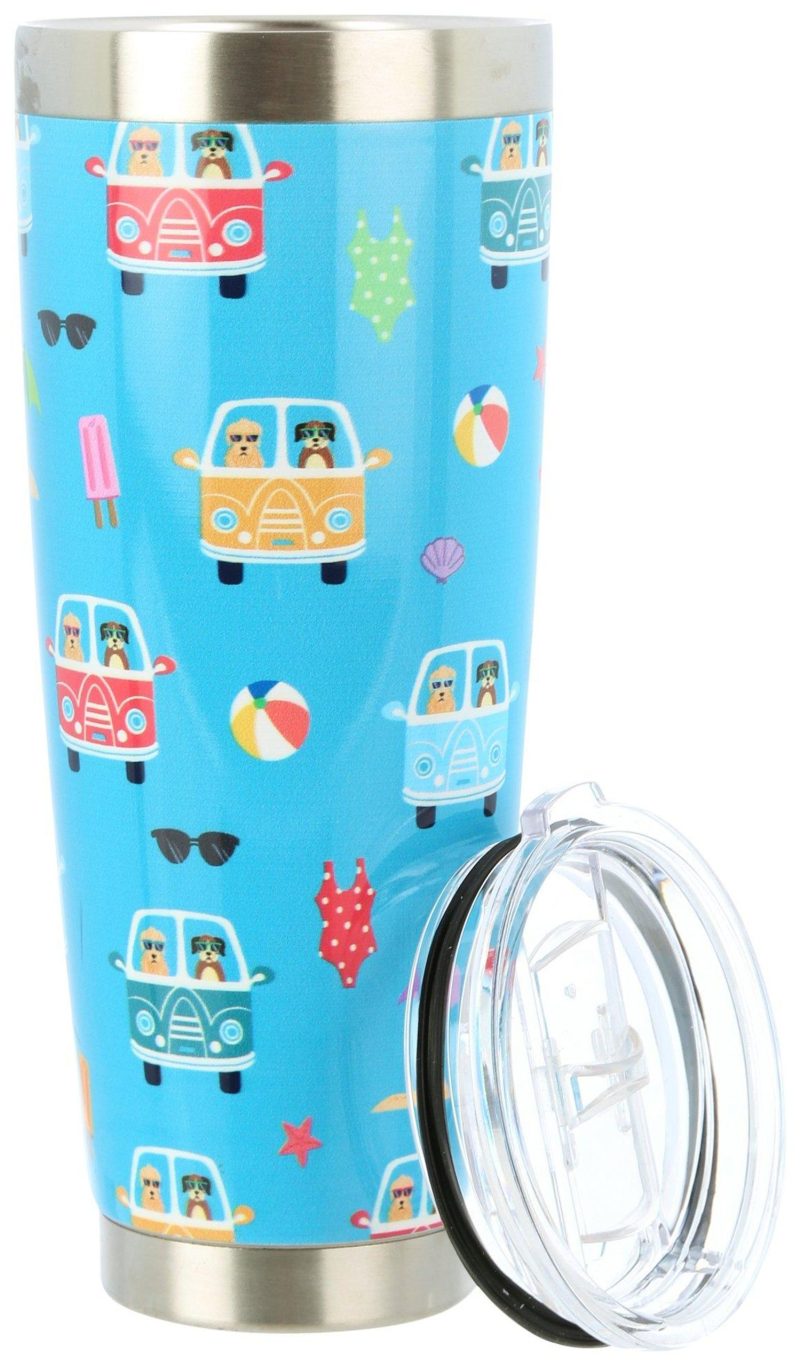 Outdoor Living | 30 Oz. Stainless Steel Beach Trip Dogs Tumbler Featured Brands Featured Brands