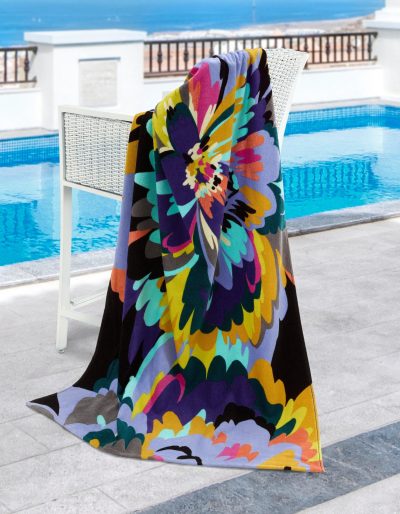 Outdoor Living | Bright Bloom Floral Beach Towel Beach & Pool Beach & Pool