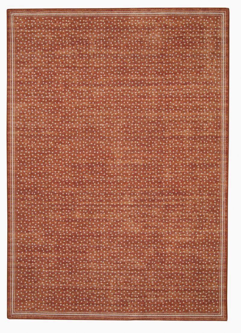 Outdoor Living | Estero Outdoor Washable Rug Collection Outdoor Living ORANGE/IVORY