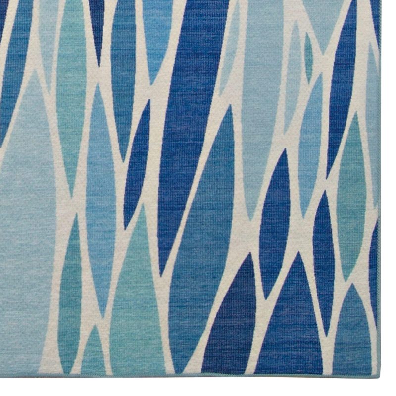 Outdoor Living | Pompano Outdoor Washable Rug Collection Outdoor Living BLUE/IVORY