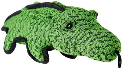 Pet | 13" Farmhouse Crocodile Dog Toy Pet GREEN/BLACK