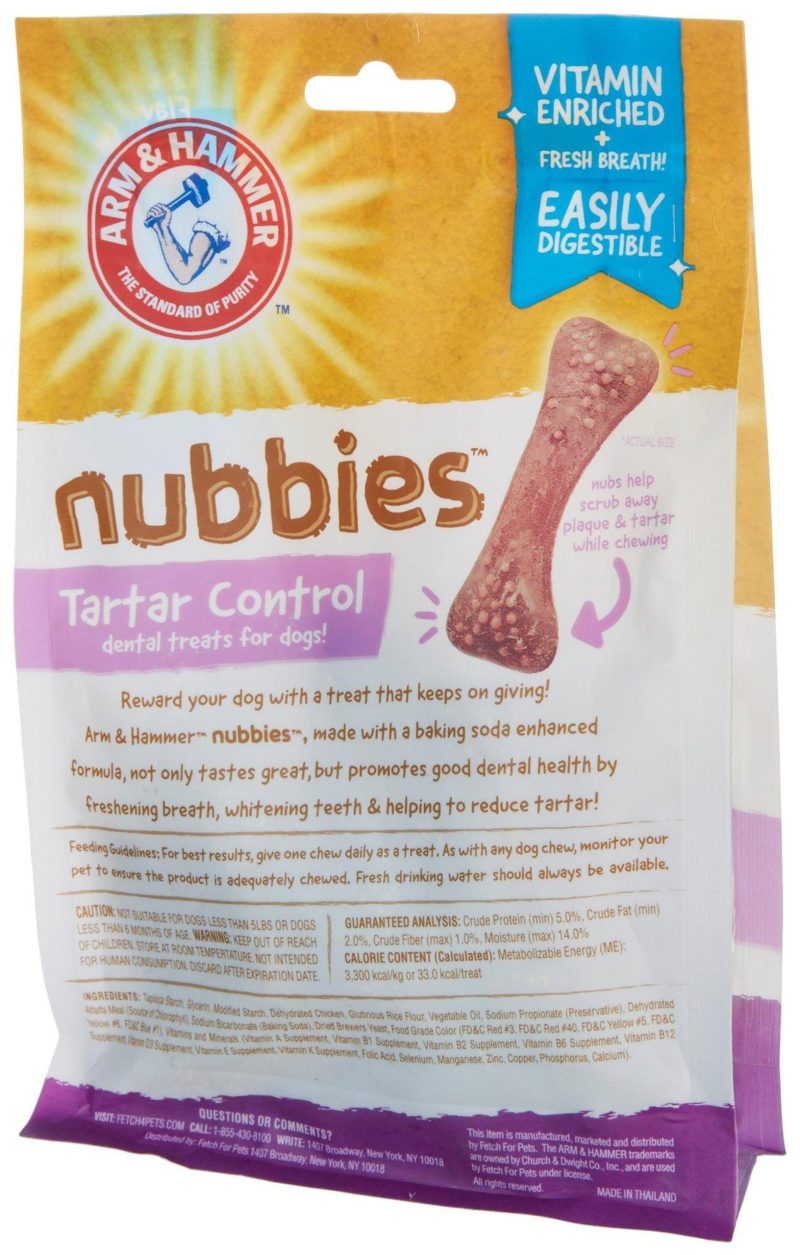 Pet | 20-Pc. Nubbies Chicken Flavor Dental Dog Treats Pet BROWN