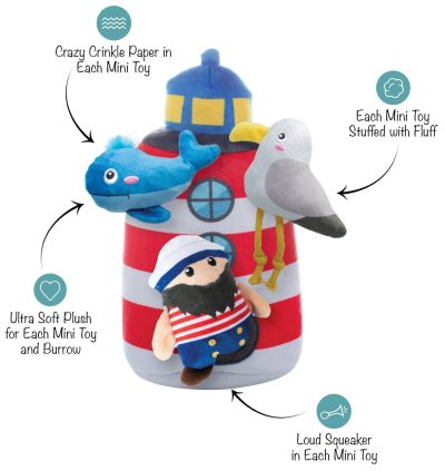 Pet | 4 Pc Ships Ahoy Hide And Seek Dog Toy Pet MULTI