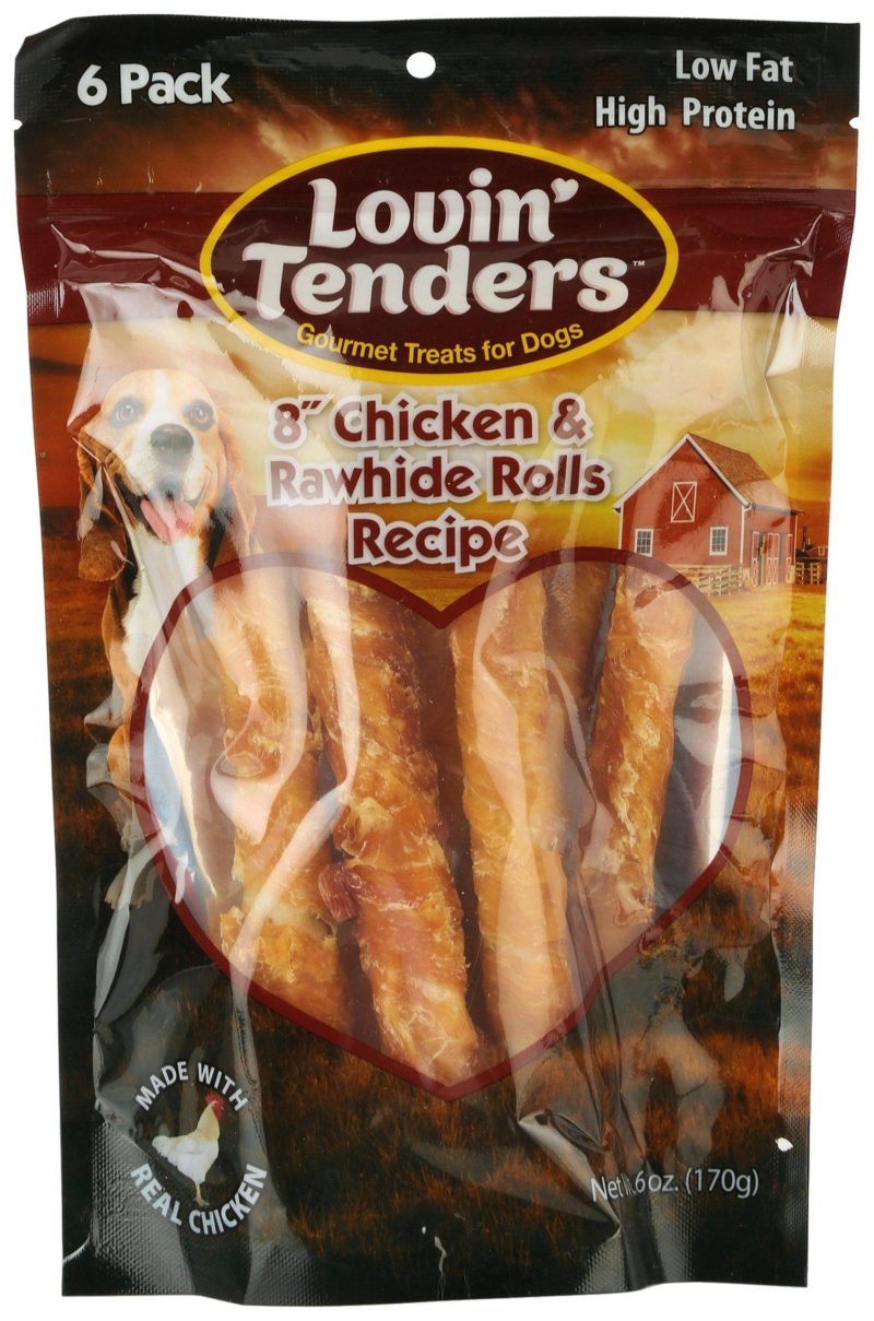 Pet | 6 Pk 8In Chicken And Rawhide Rolls Recipe Pet MULTI