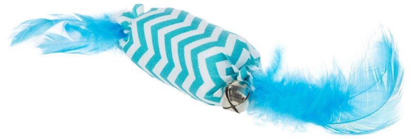 Pet | Chevron Feather Catnip Soft Cat Toy Pet MULTI