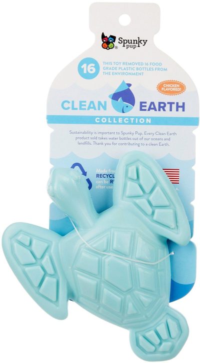 Pet | Clean Earth Chicken Flavor Turtle Chew Dog Toy Pet BLUE