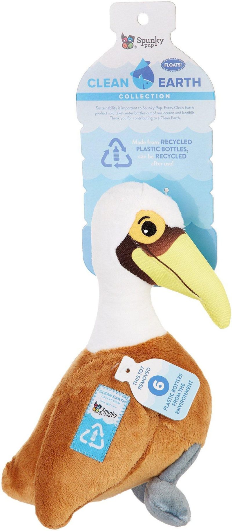 Pet | Clean Earth Pelican Dog Toy Pet BROWN/WHITE