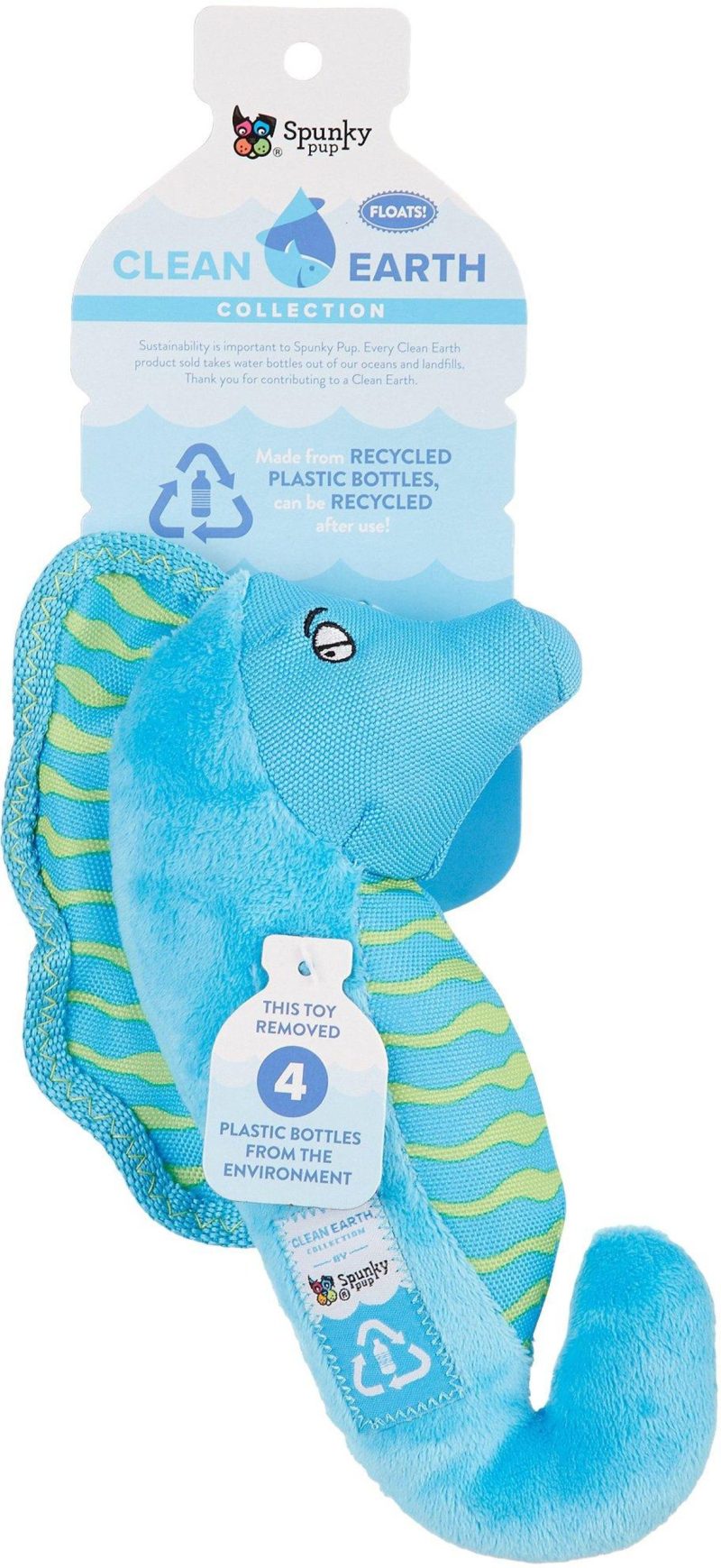 Pet | Clean Earth Seahorse Dog Toy Pet BLUE