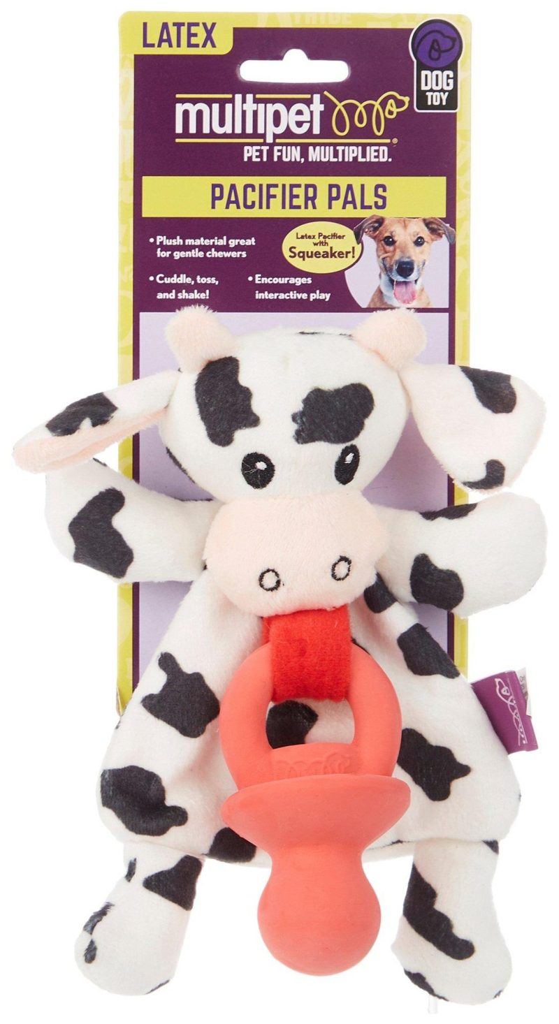 Pet | Cow Pacifier Pals Dog Squeaker Toy Pet MULTI