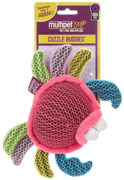 Pet | Crab Cuzzle Buddies Squeakable Dog Toy Pet MULTI