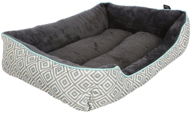 Pet | Cuddler 28X20 Plush Dog Bed Pet CHARCOAL MULTI