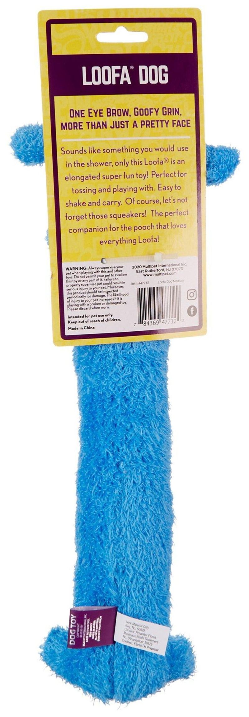 Pet | Long Loofa Dog Toy Pet BLUE