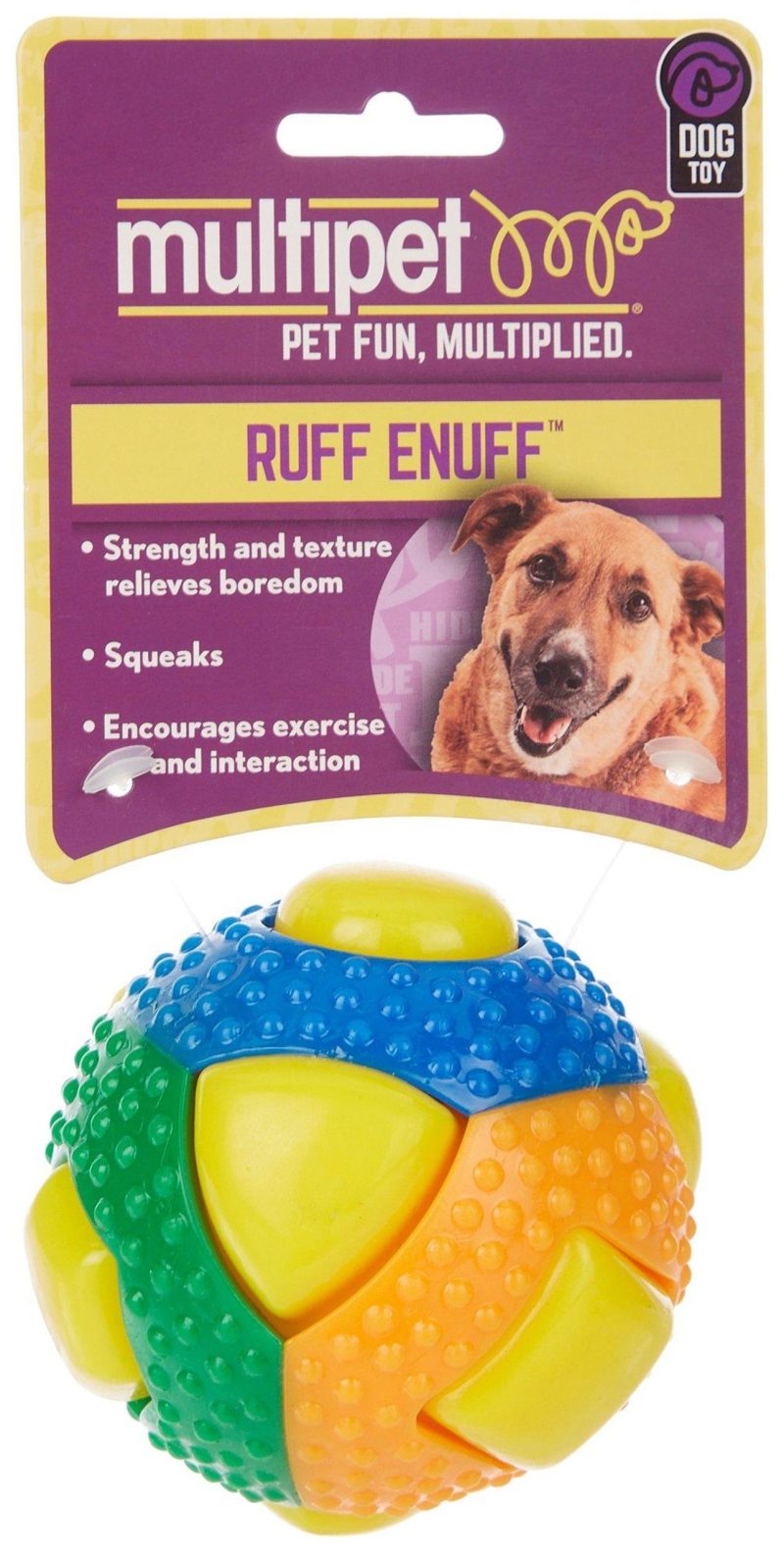 Pet | Squeakables Ball Rubber Dog Toy Pet MULTI