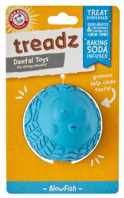 Pet | Treadz Blowfish Dental Dog Toy Pet BLUE