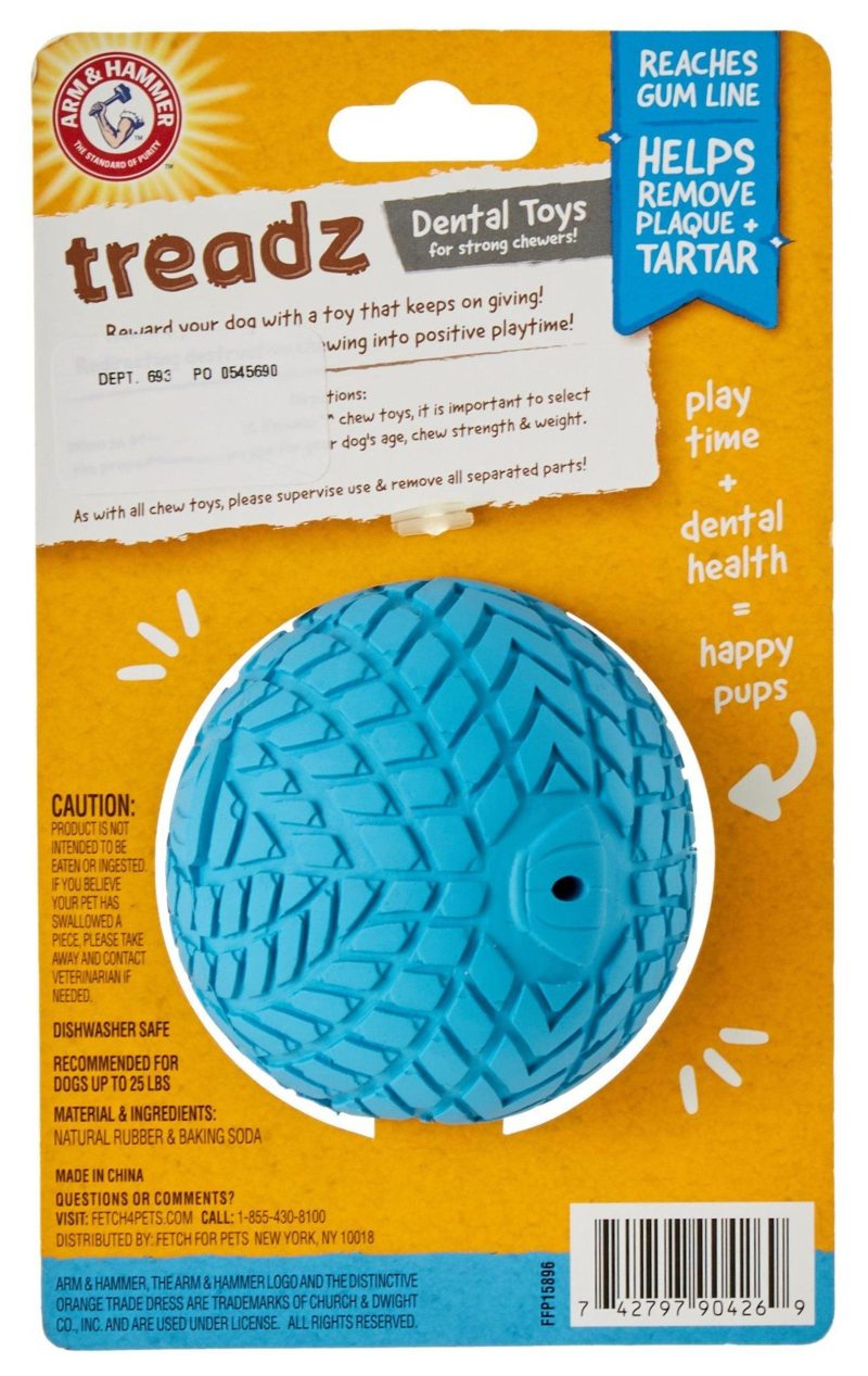 Pet | Treadz Blowfish Dental Dog Toy Pet BLUE