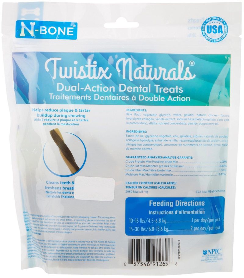 Pet | Twistix Dual Action Vanilla Mine Small Dental Dog Treats Pet MULTI