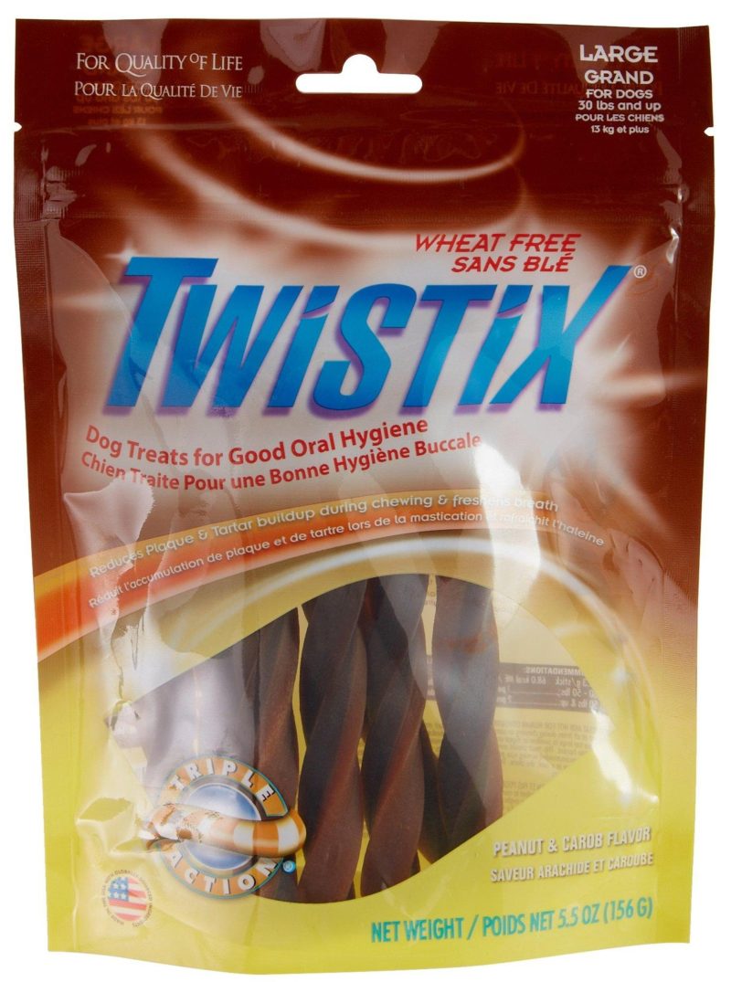 Pet | Twistix Peanut & Carob Large Dog Treats Pet Pet